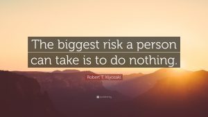 a quotes about risking from robert kiyosaki -الگو های سرمایهگذاری